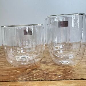 Zwilling J.A. Henkels Double Pane Glasses x 4 Stamped